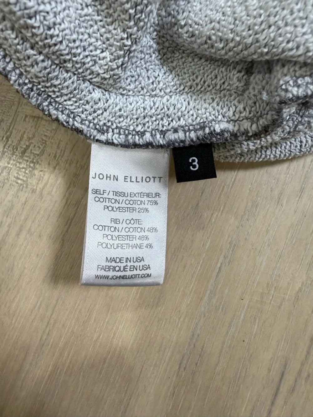 John Elliott Heather Gray Sweatpant Trousers